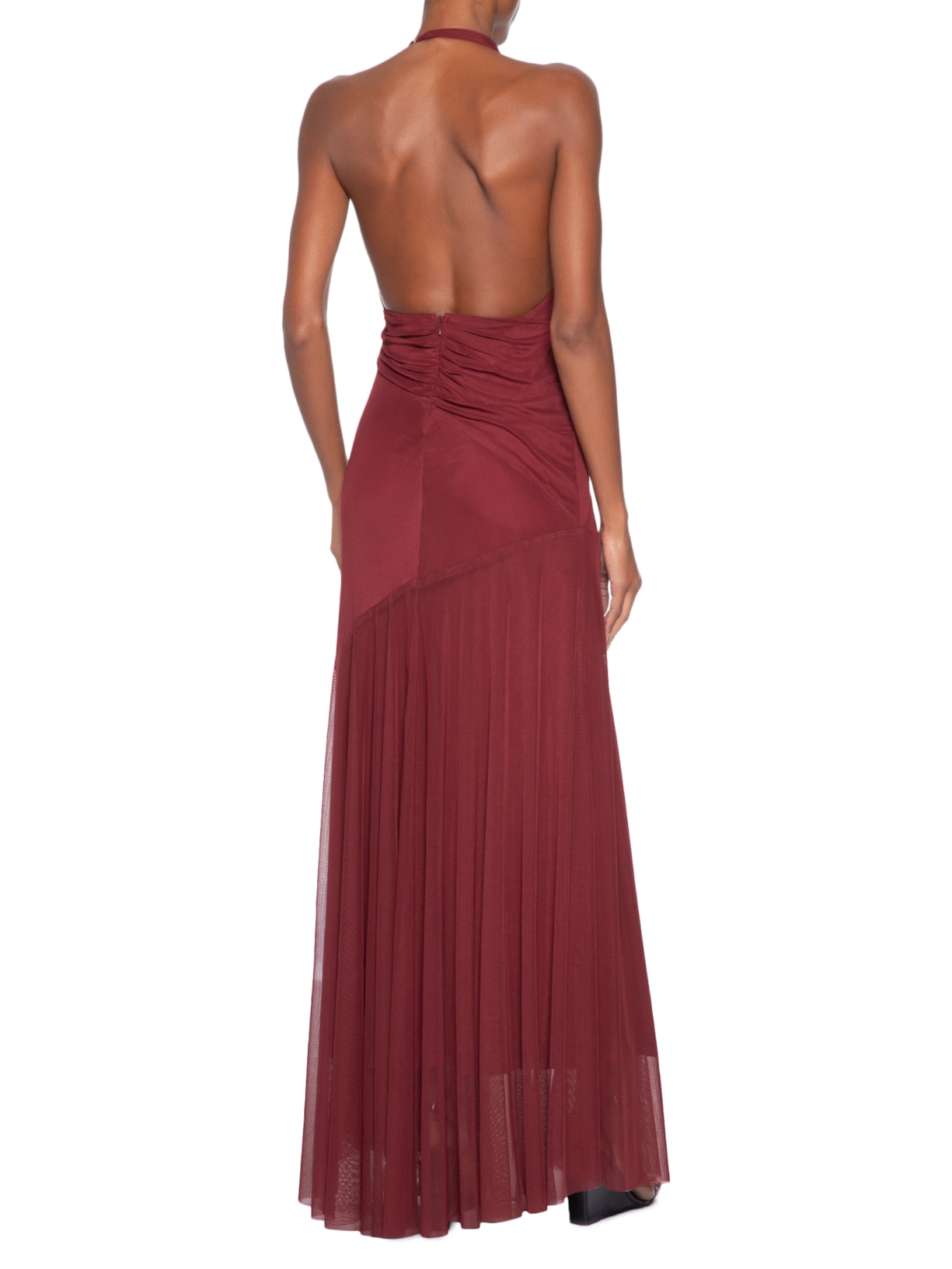 Vestido Longo Yolanda Tule Vermelho Fabulous Agilitá