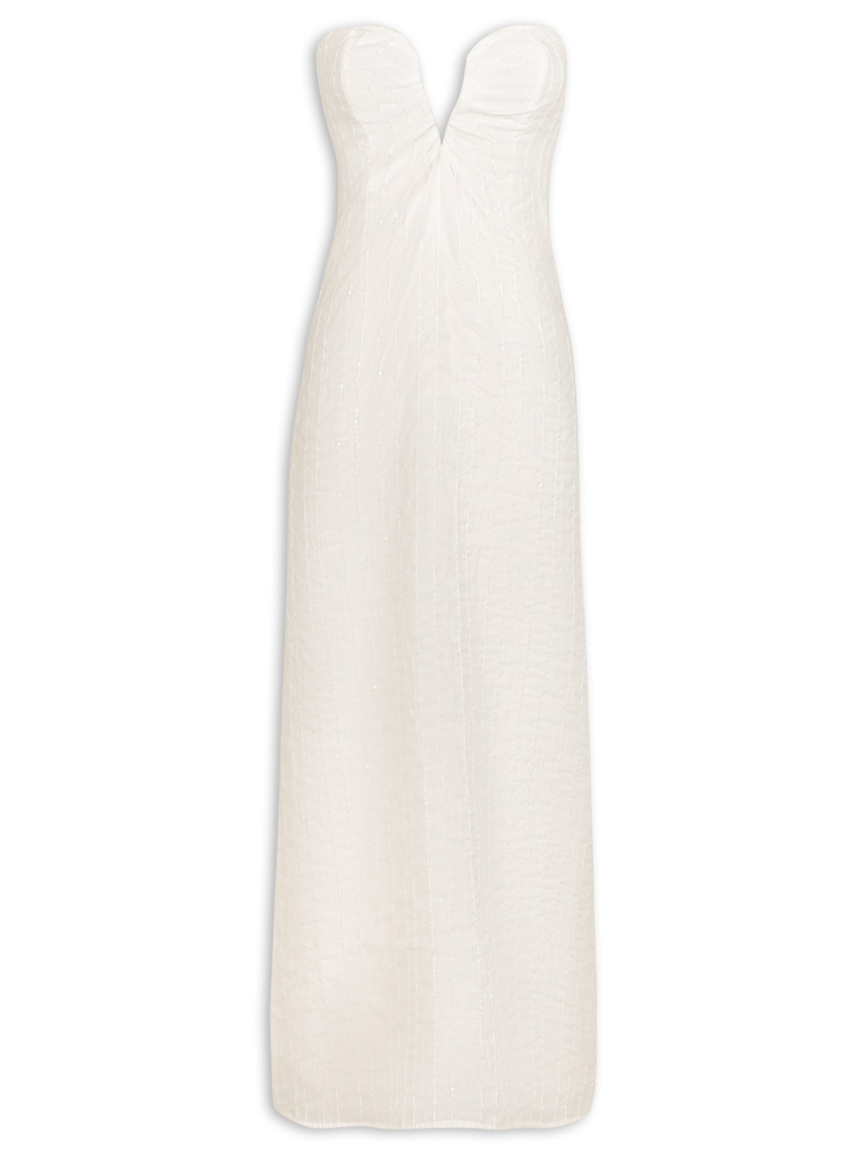 Vestido Longo Zhen Branco Vix