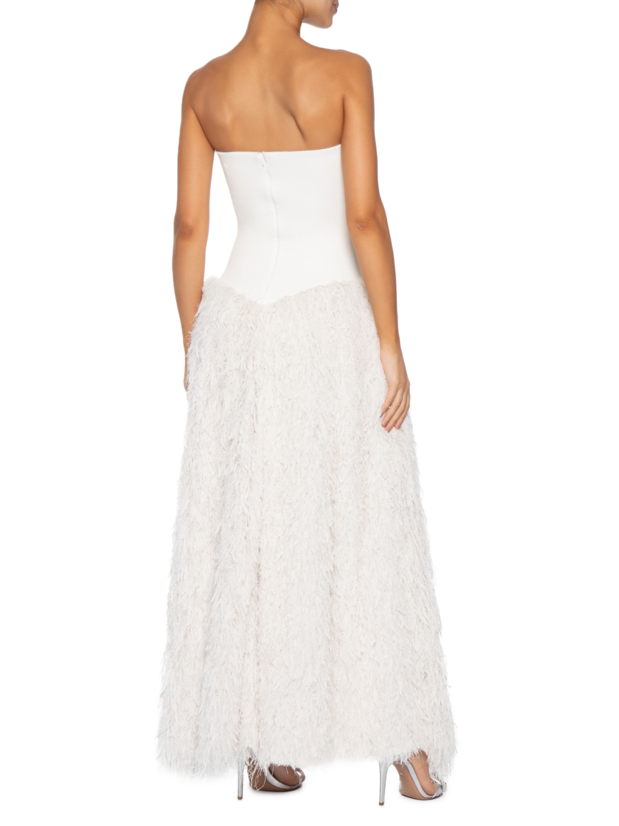 Vestido Longo – Off White Pat Bo