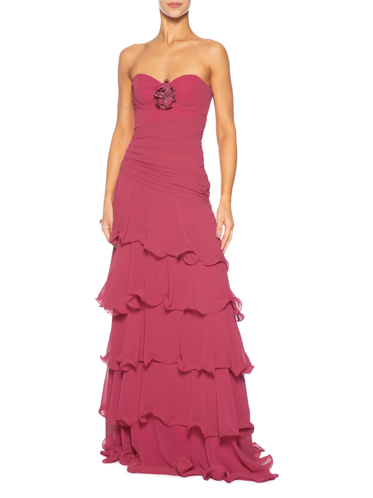 Vestido Longo – Rosa Pat Bo