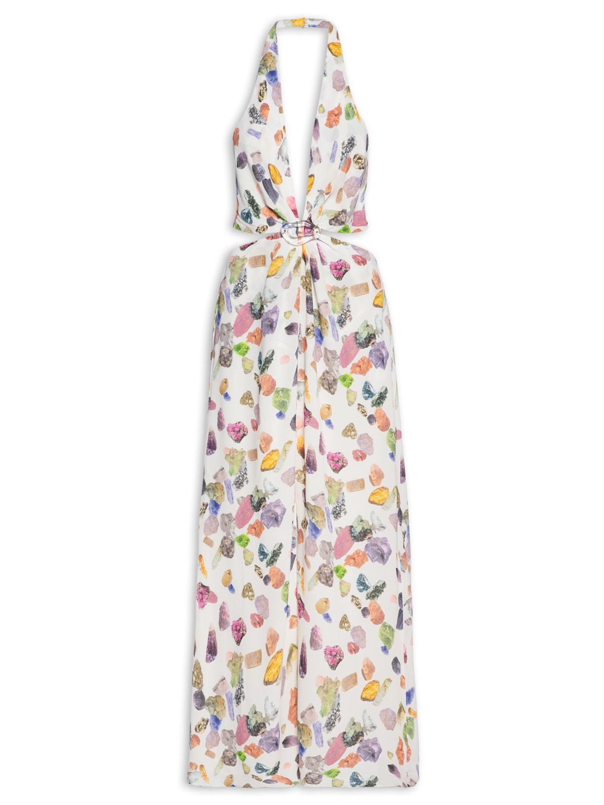 Vestido Longuete Fio Mineral - Off White