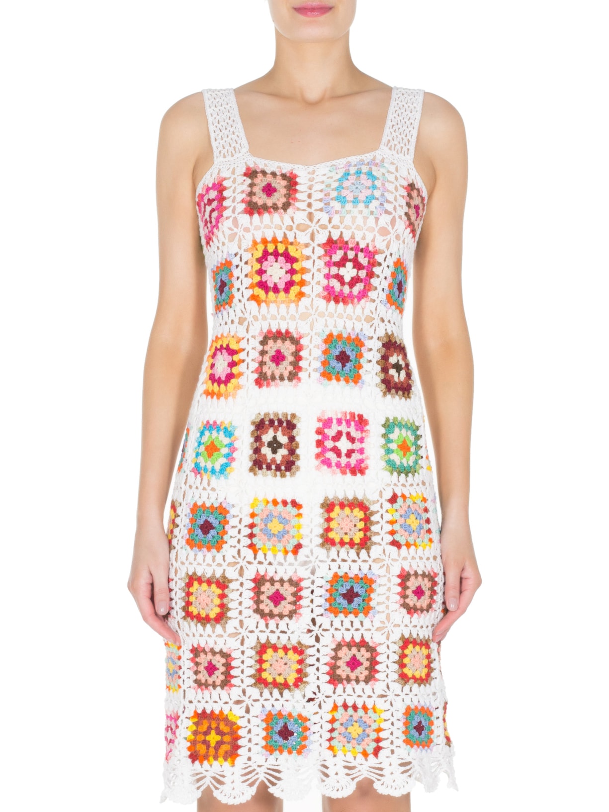 Vestido Love Squares Alix Brand Branco - Main Image