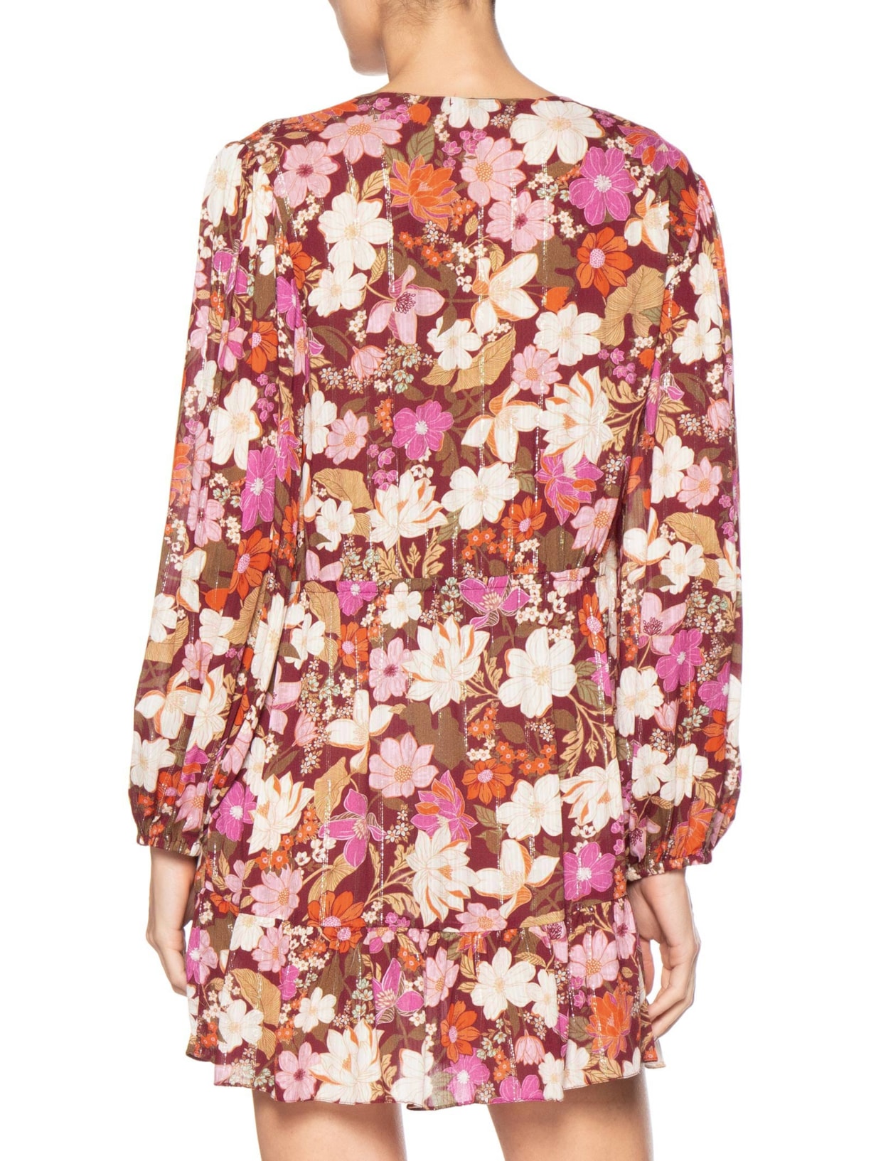 Vestido Luréx Jasmin Solar Mix Rosa Dress To