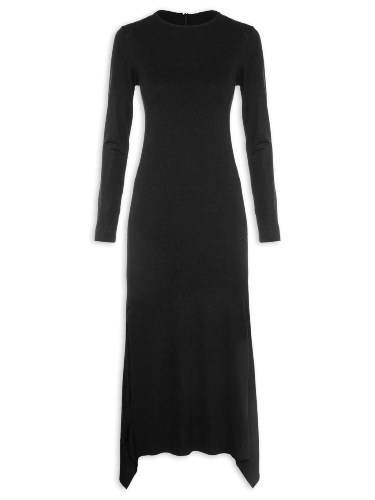 Vestido Malha Crepe - Preto