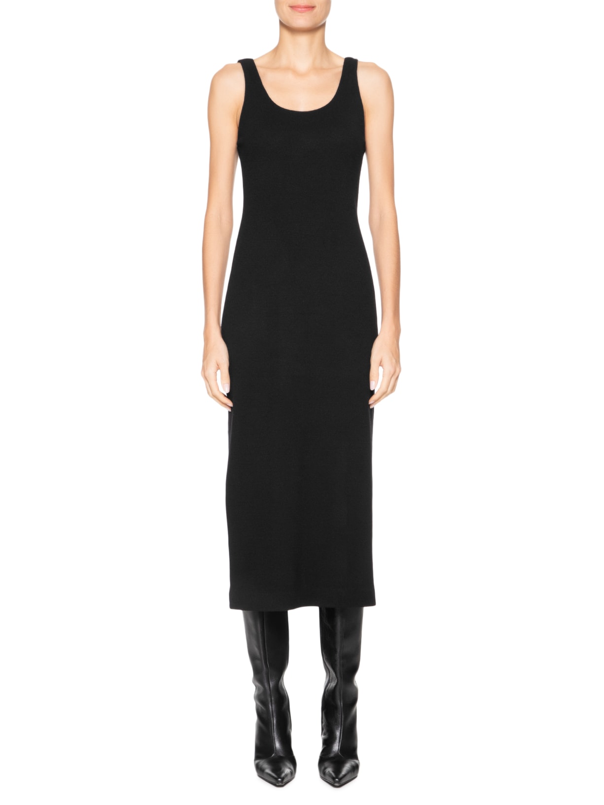 Vestido Malha Cut Preto Animale