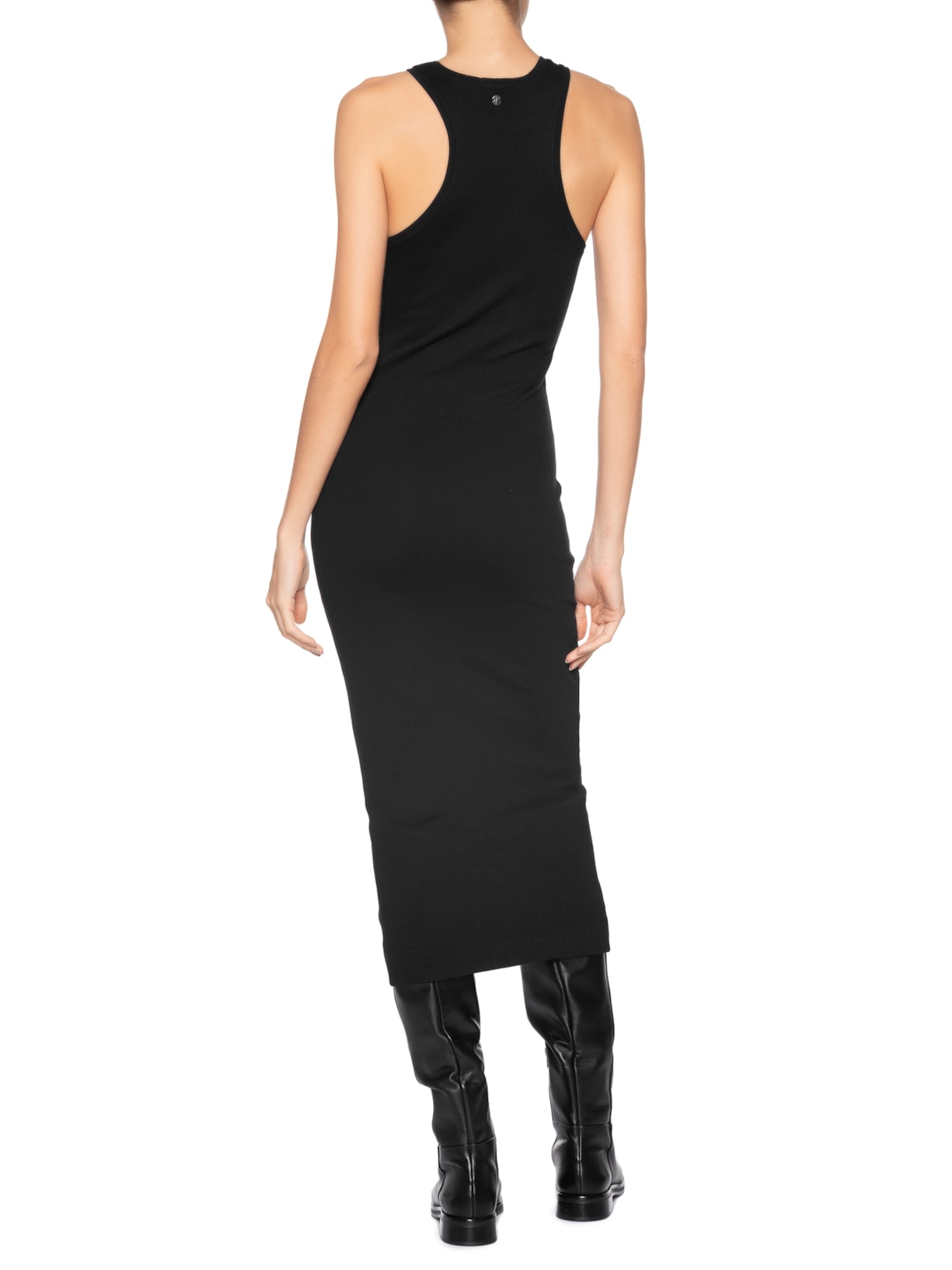 Vestido Malha Halter Preto Animale Jeans