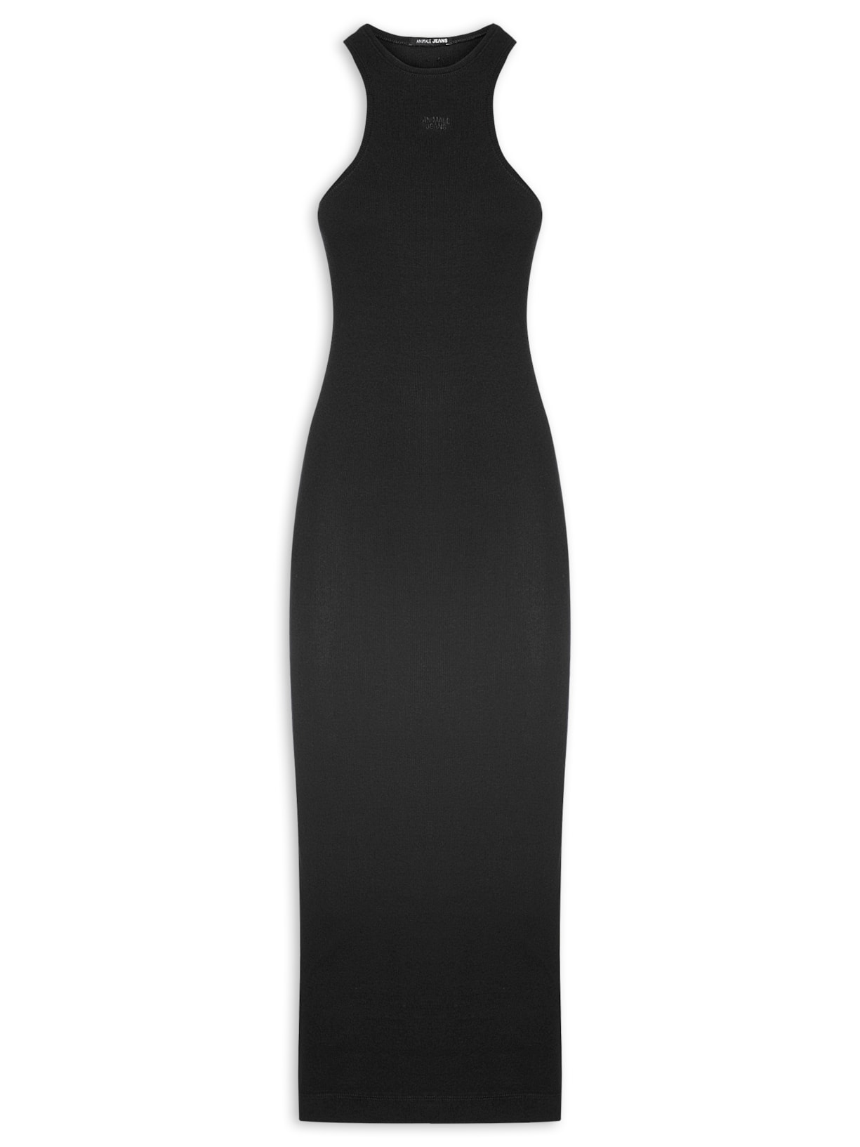 Vestido Malha Halter - Preto