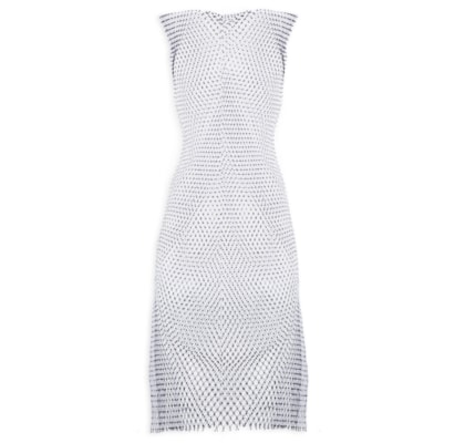 Vestido Malha Metálica Carnaval - Preto