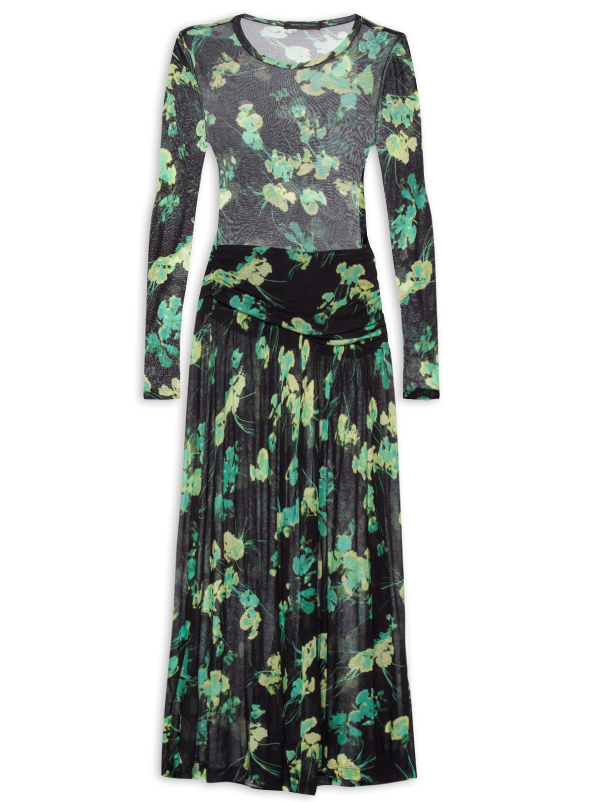 Vestido Malha Pala Diagonal - Preto