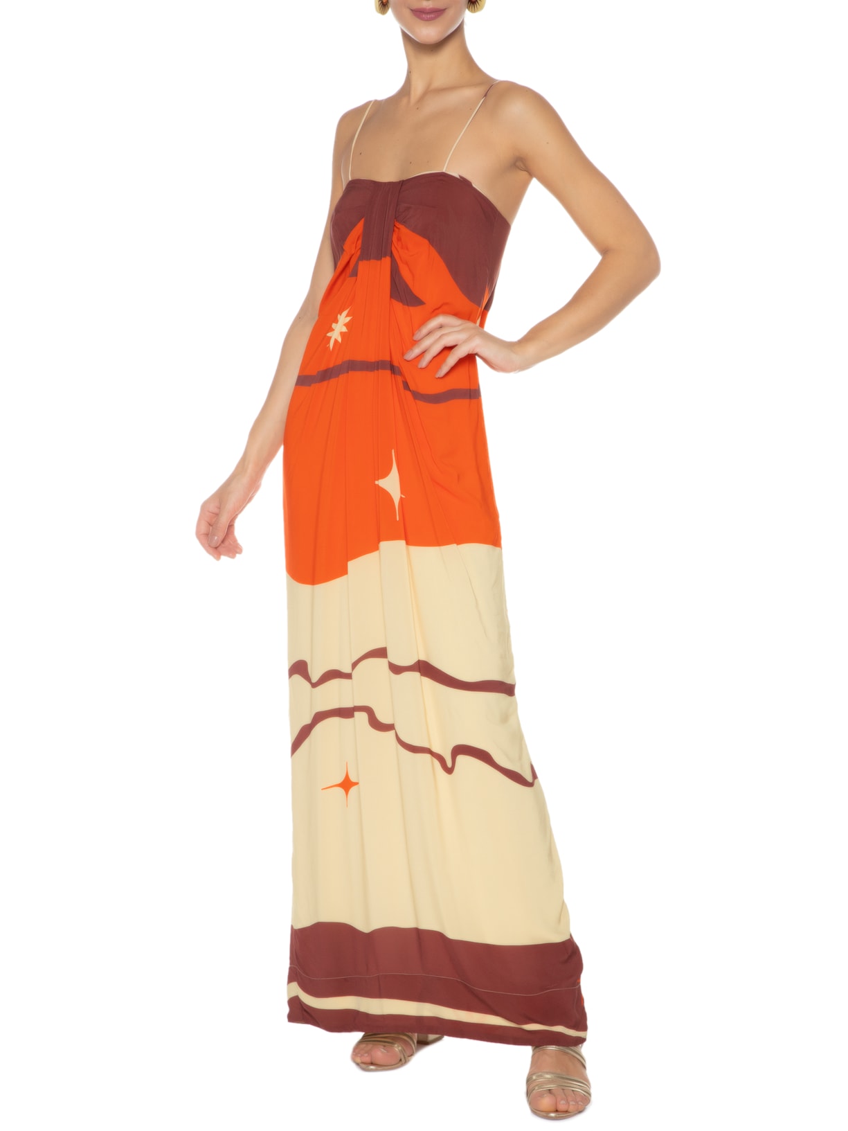 Vestido Mali Laranja Le Soleil D'été