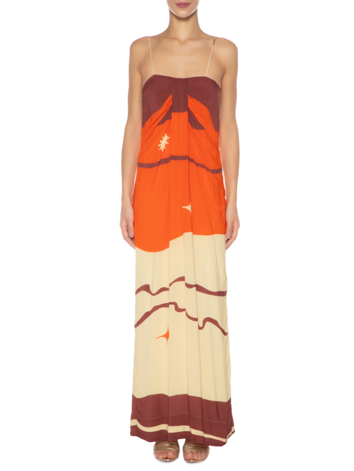 Vestido Mali Laranja Le Soleil D'été