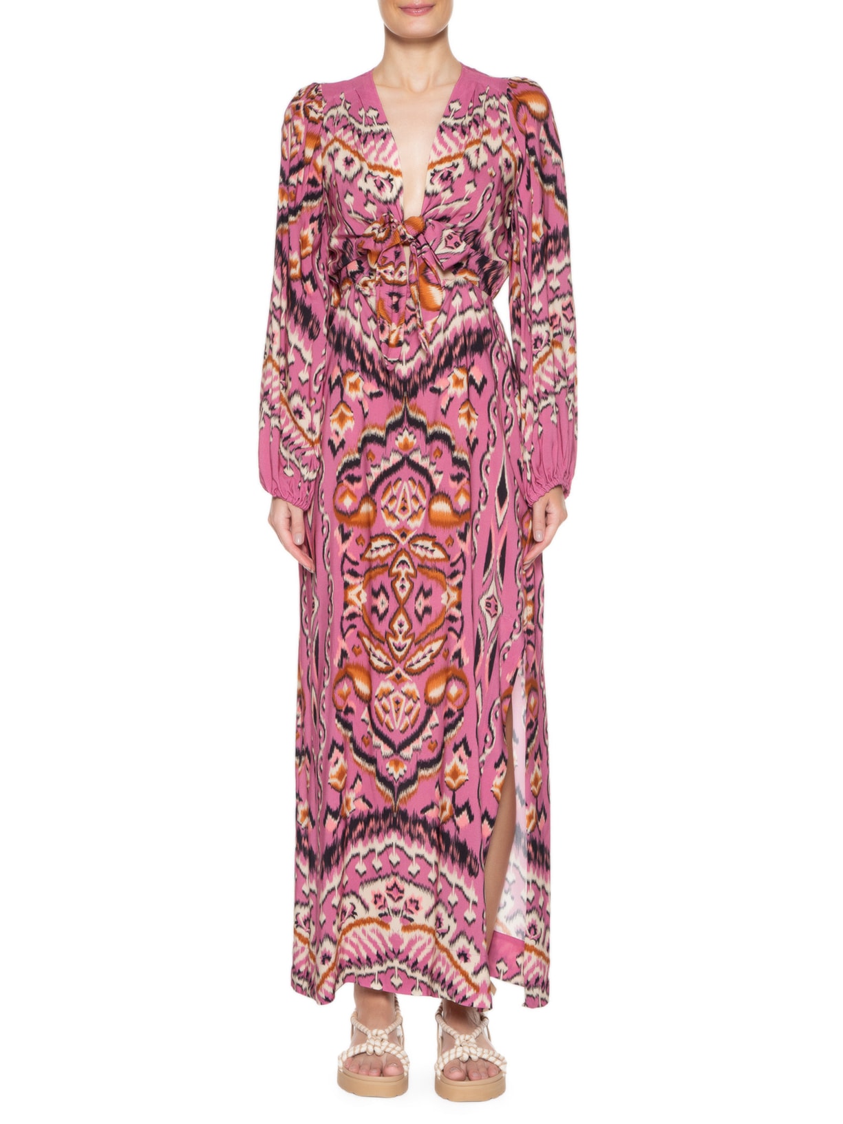 Vestido Manga Java Roxo Farm