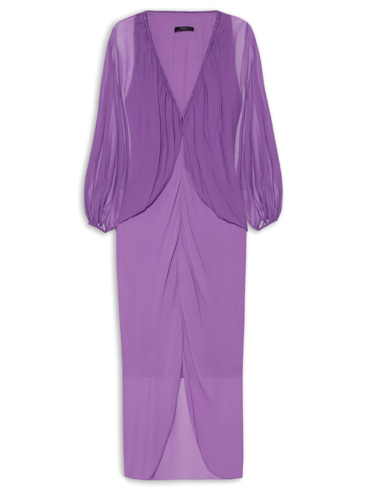 Vestido Manga Leque Mirtilo - Roxo