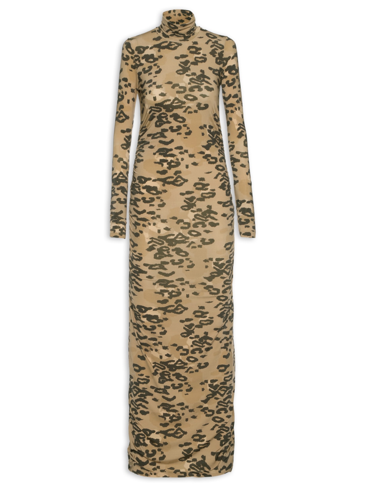 Vestido Manga Longa Onça - Animal Print