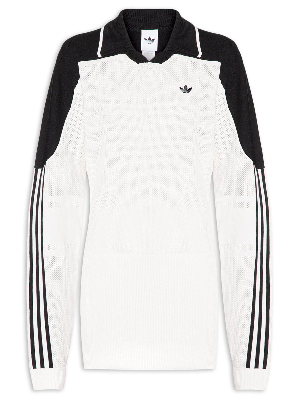 Vestido Manga Longa Premium Branco Adidas Originals
