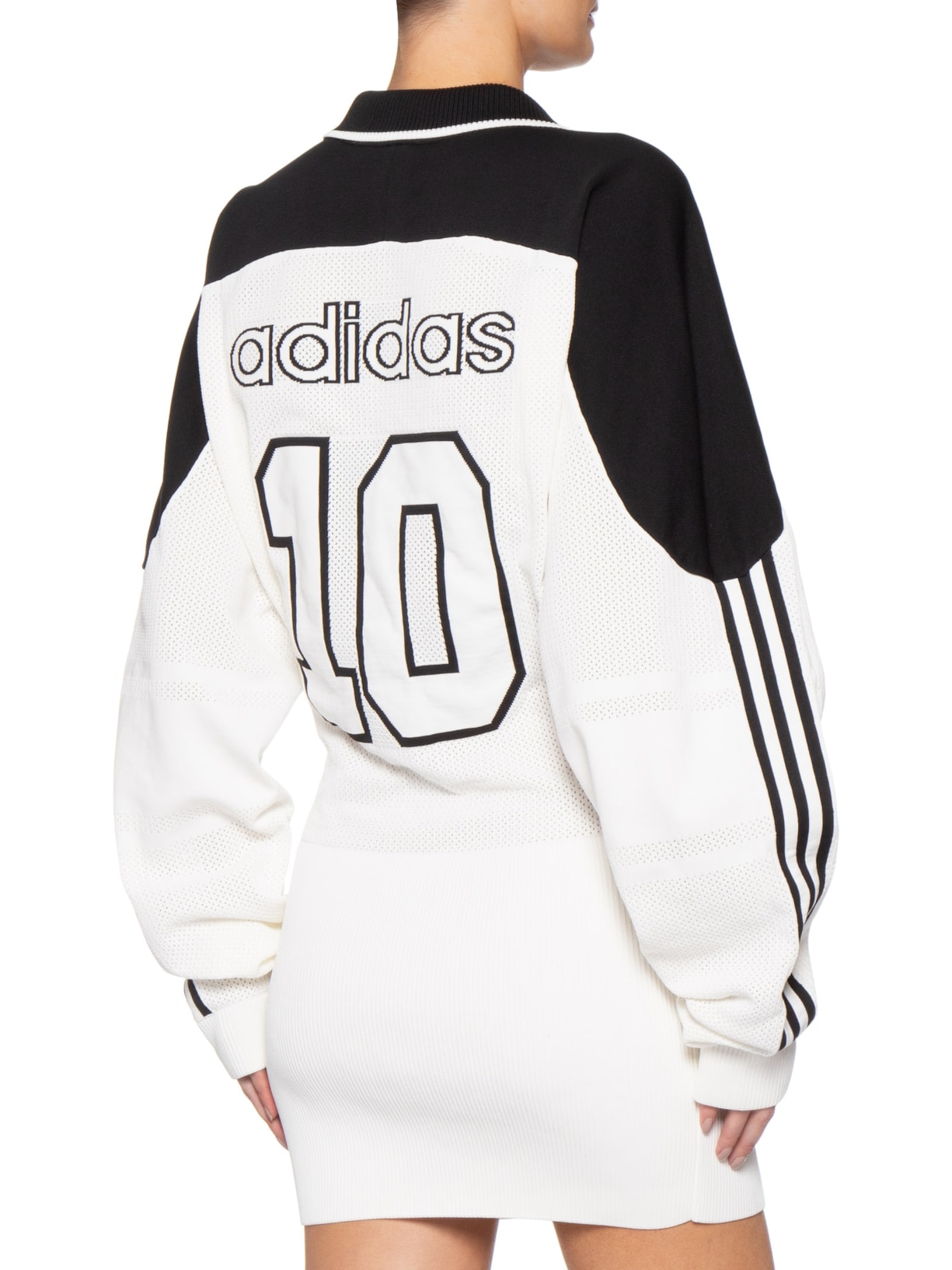 Vestido Manga Longa Premium Branco Adidas Originals