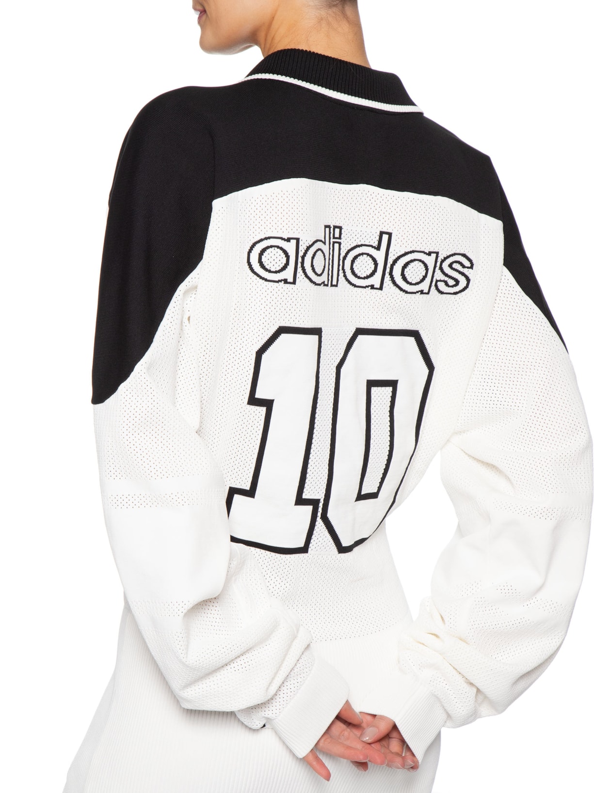 Vestido Manga Longa Premium Branco Adidas Originals