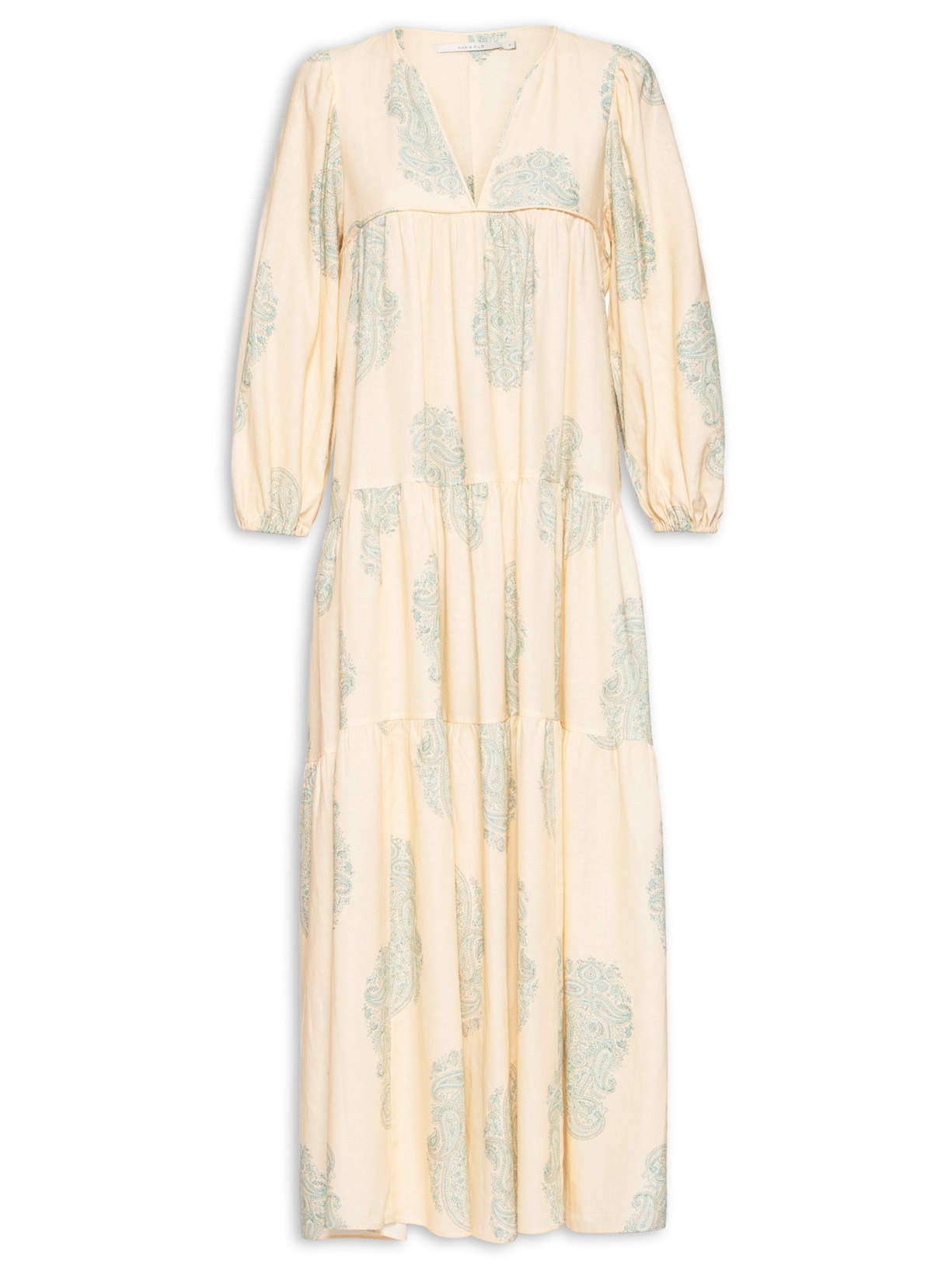 Vestido Manga Longa Rani - Bege