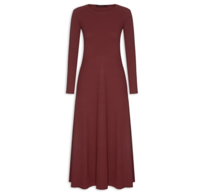 Vestido Manga Longa Vermelho Wing - Vermelho