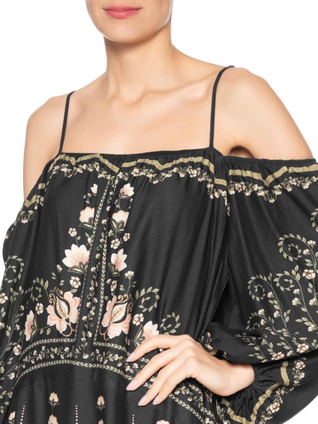 Vestido Manga Nikita Preto Farm