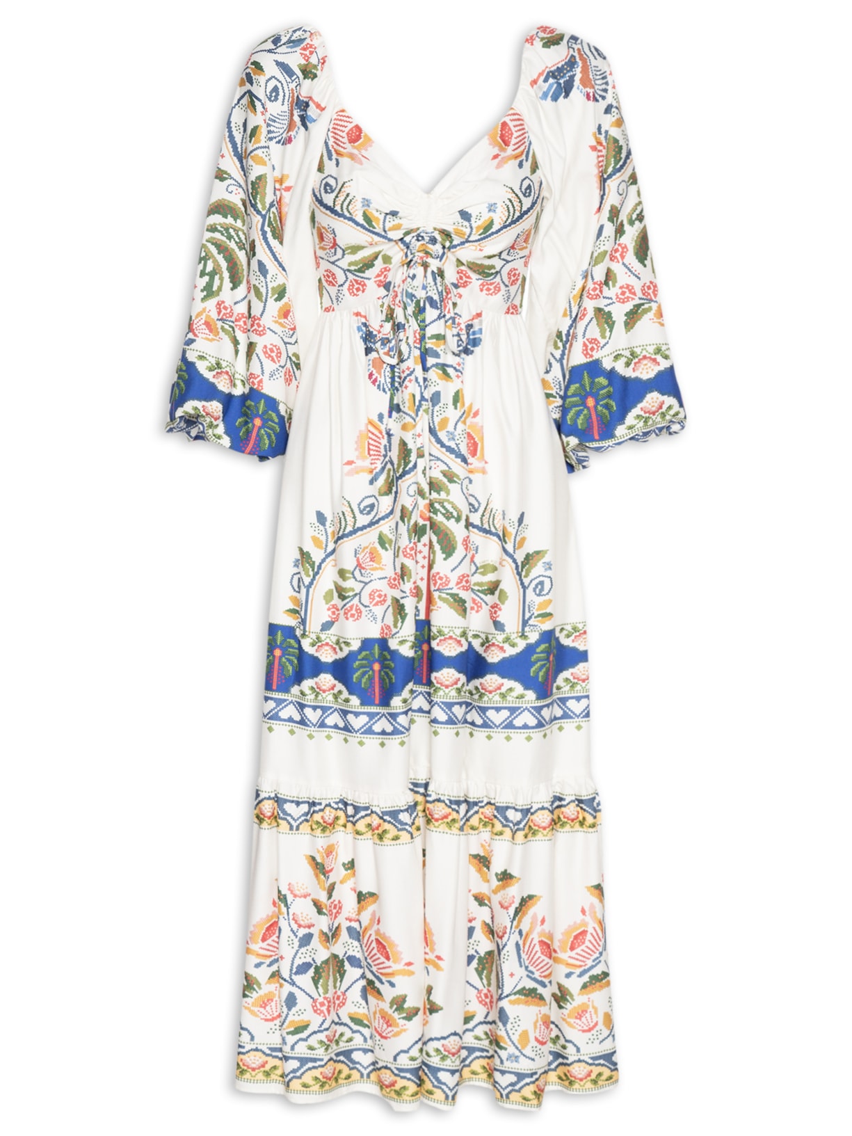 Vestido Manga Sonho Guarana - Azul