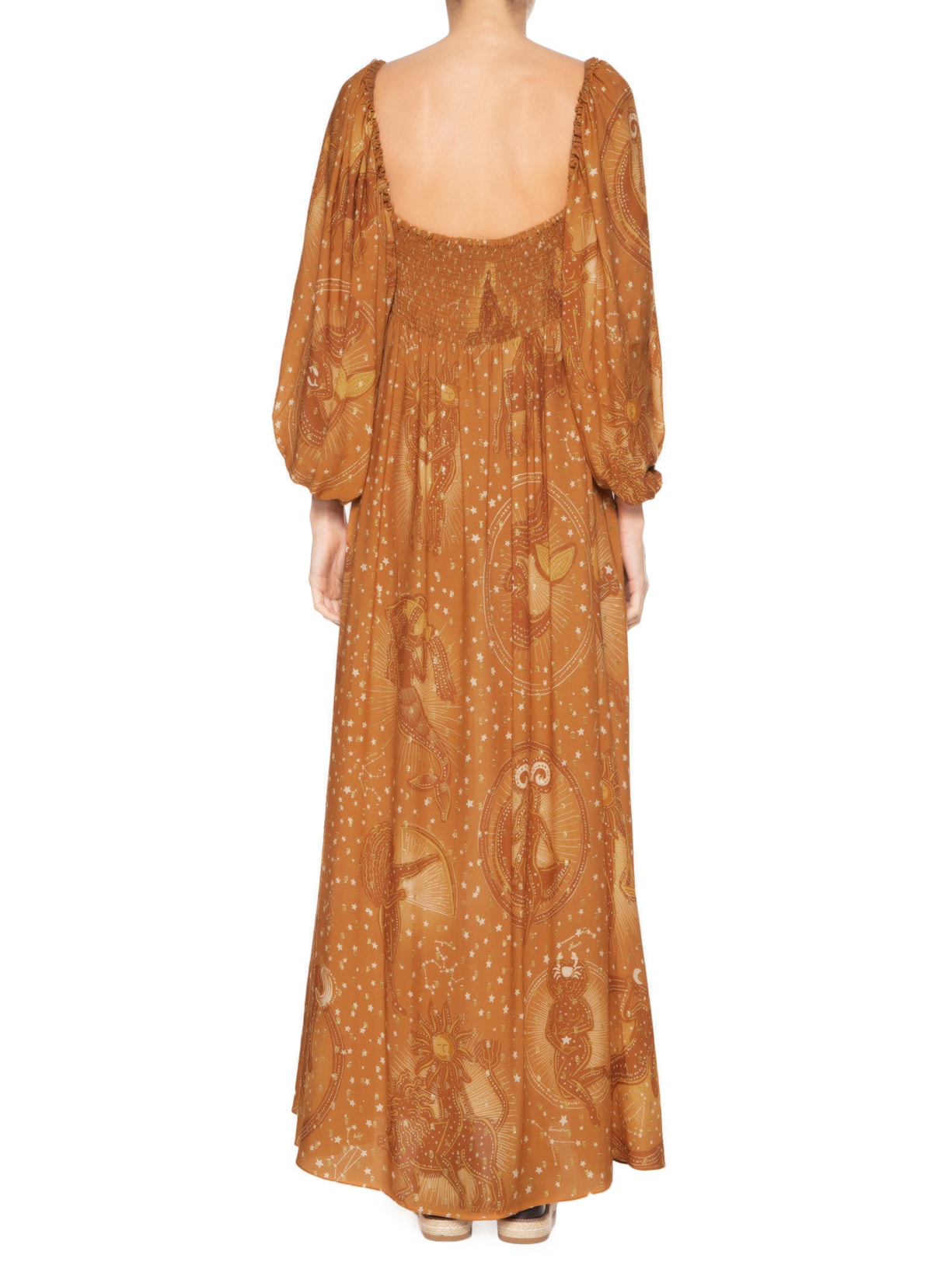 Vestido Mapa Astral Laranja Farm