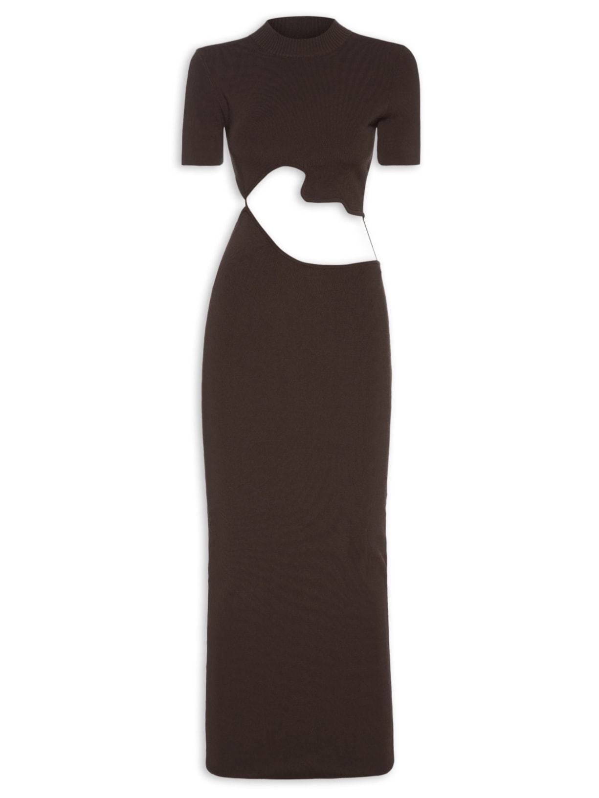 Vestido Marapadita Lattice Separation - Marrom