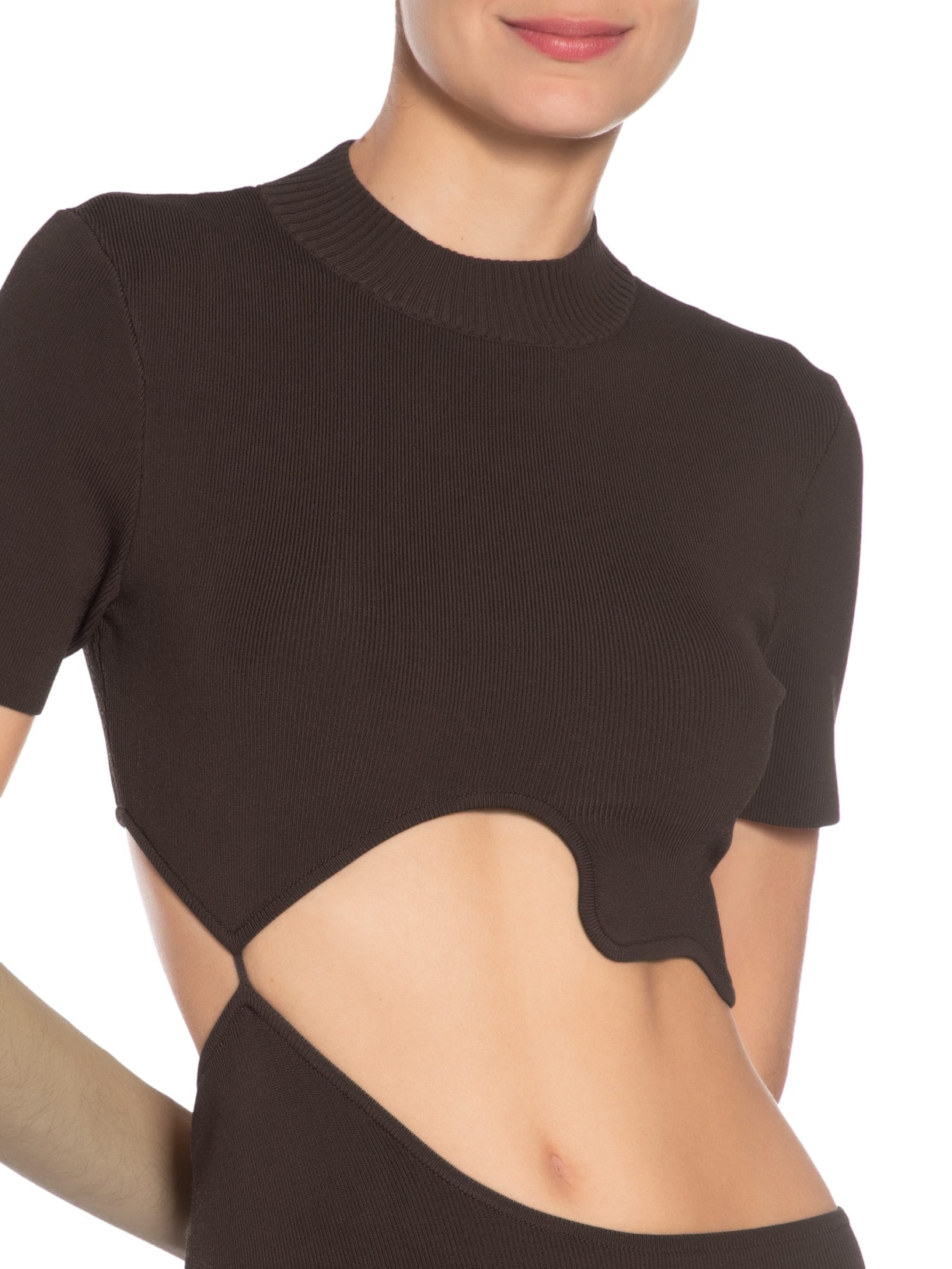 Vestido Marapadita Lattice Separation Marrom Christopher Esber