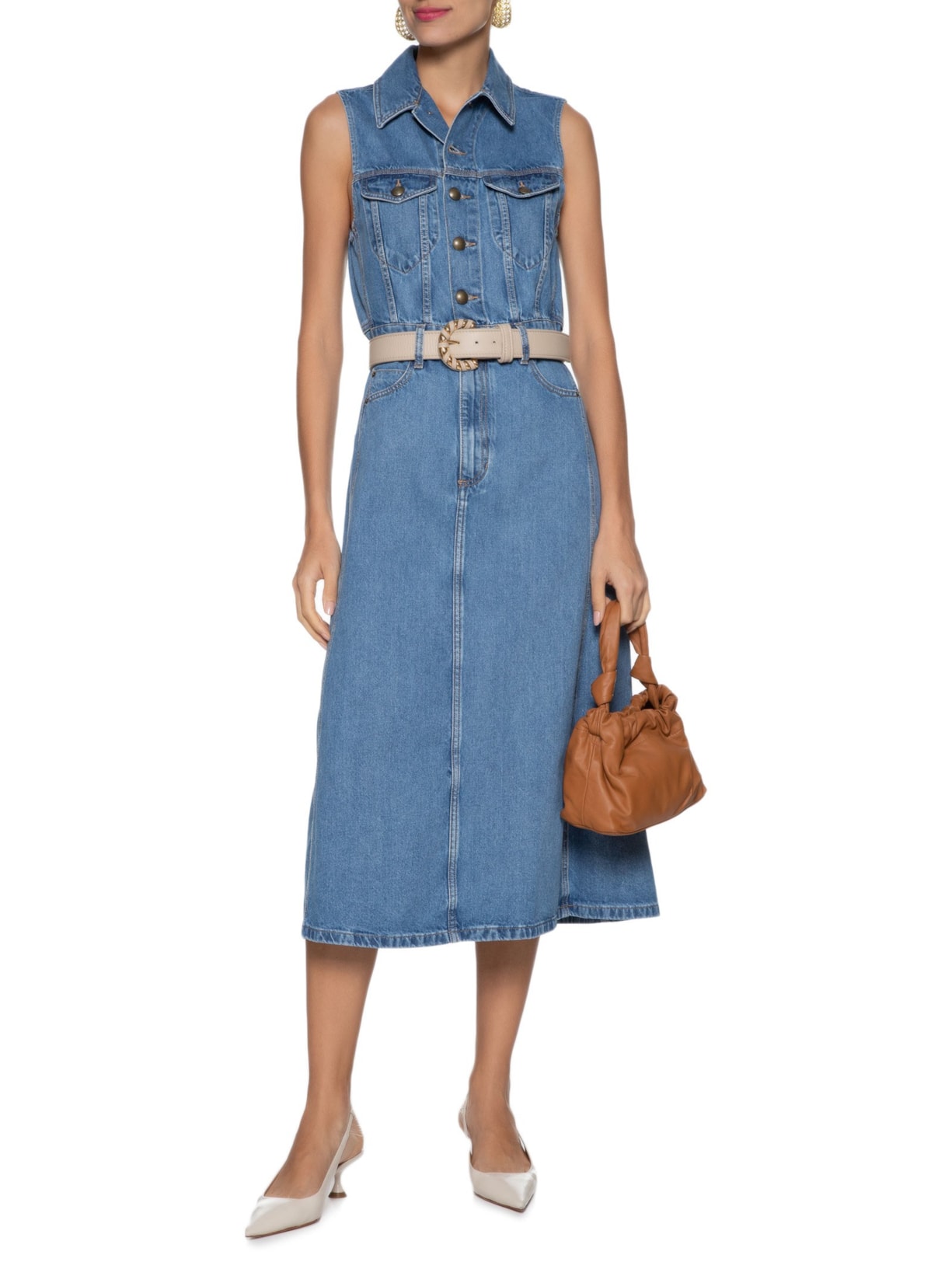 Vestido Marcela Jeans Azul Bo.bô