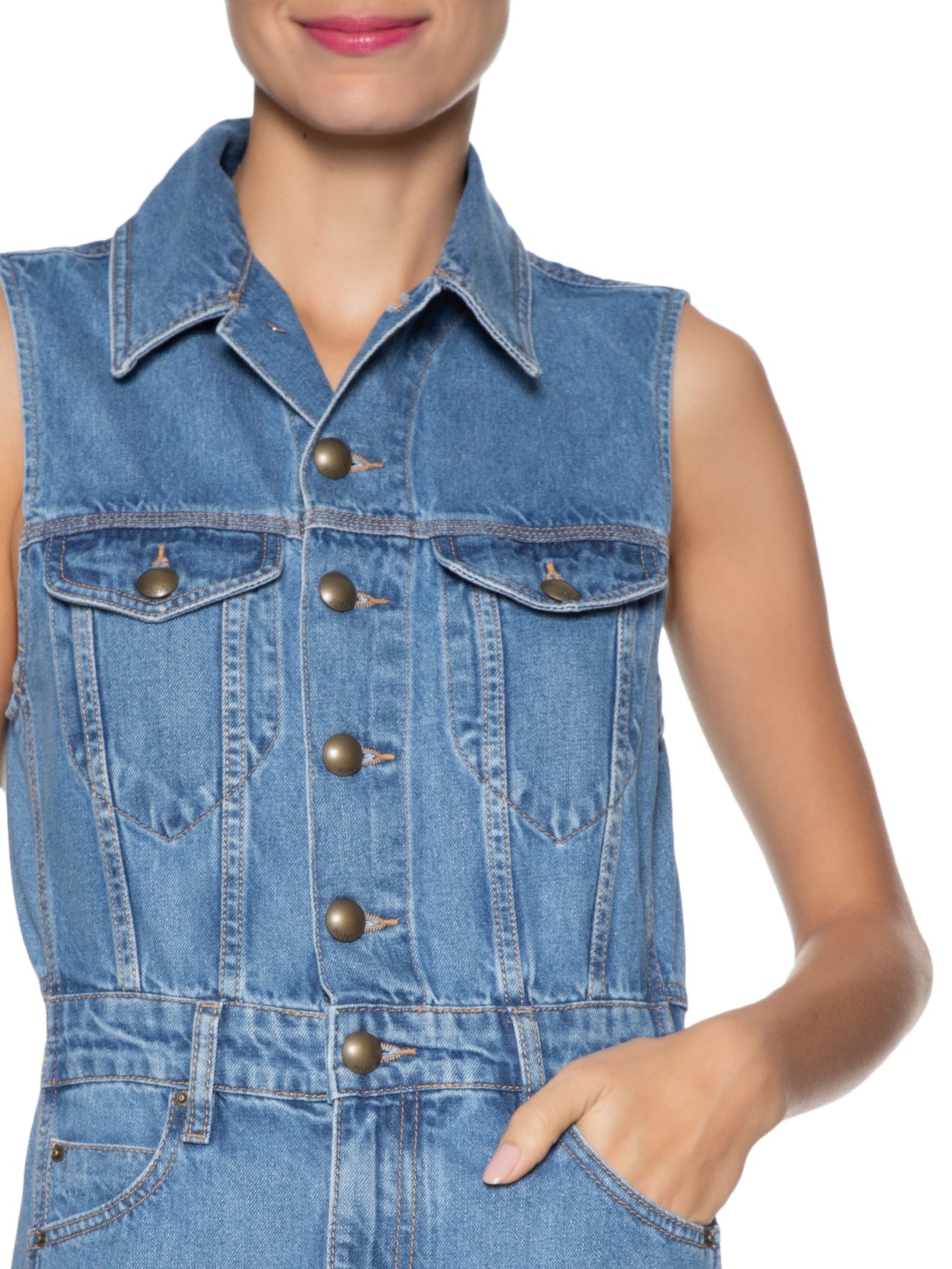 Vestido Marcela Jeans Azul Bo.bô