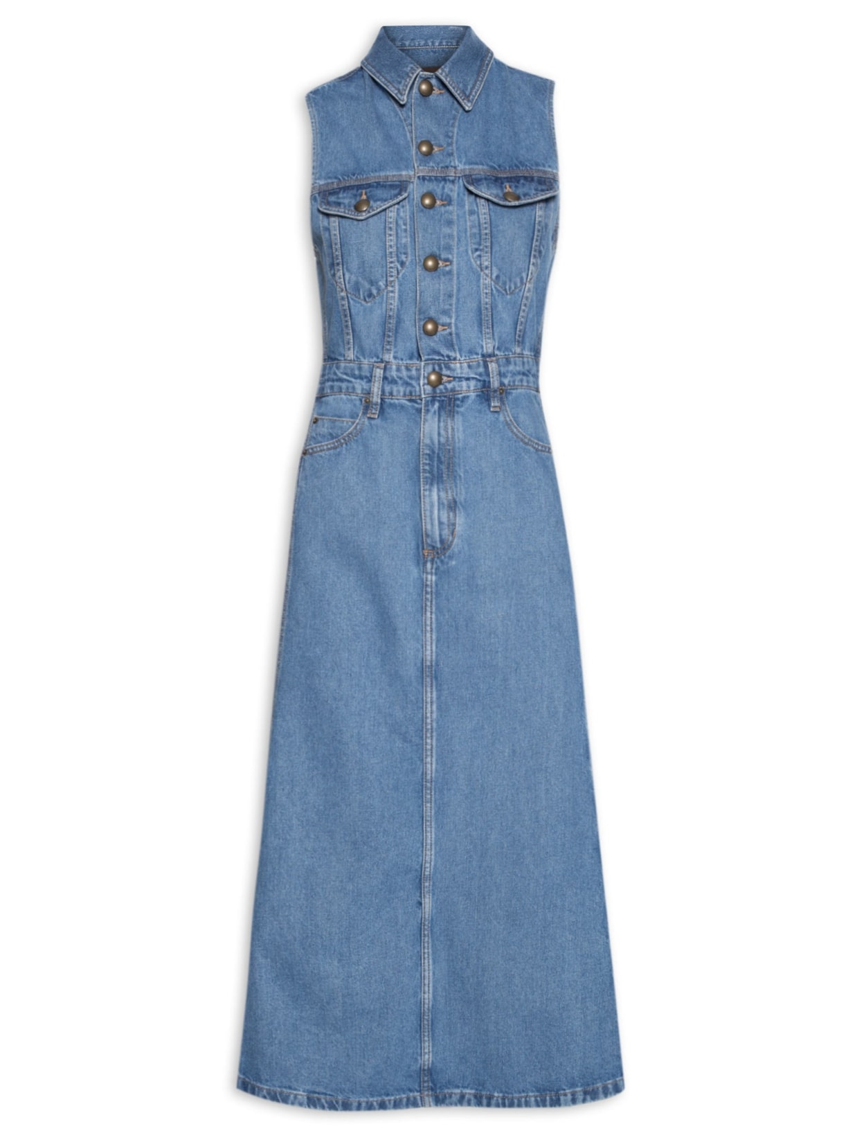 Vestido Marcela Jeans Azul Bo.bô