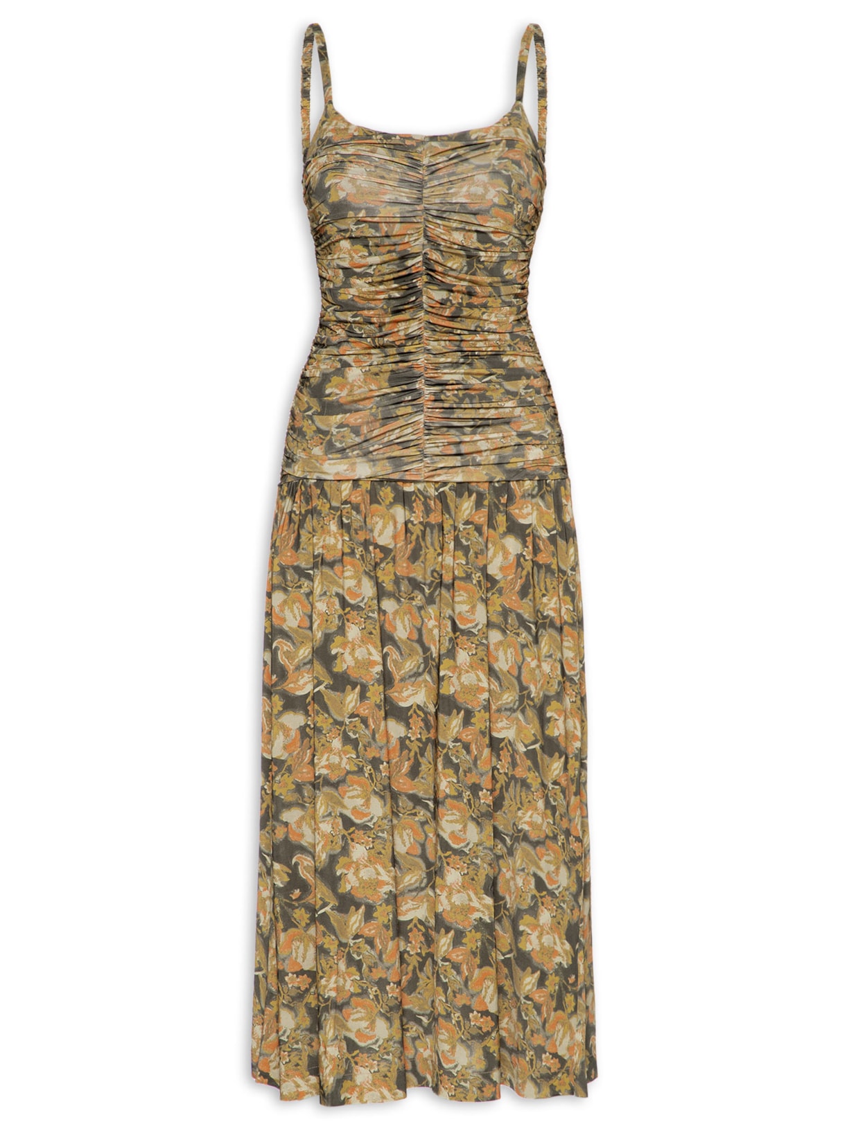 Vestido Marcella Artsy Florest Verde Bo.bô
