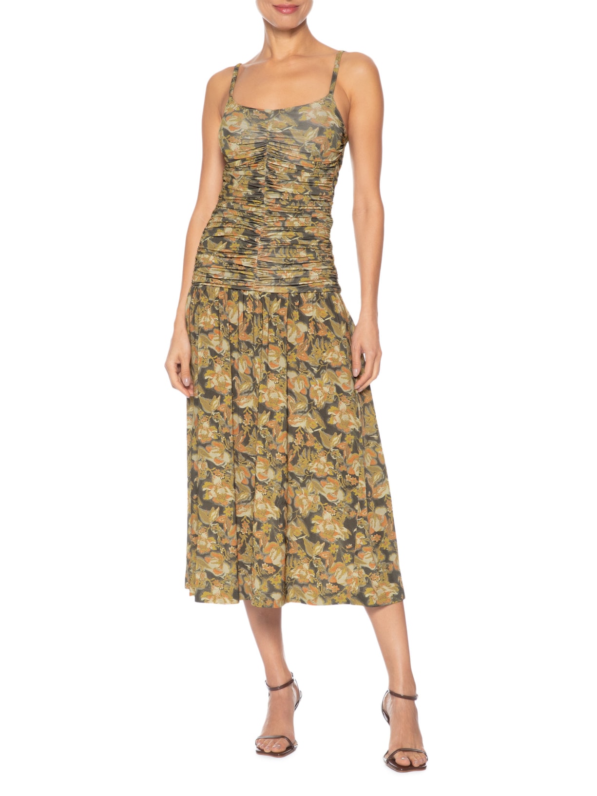 Vestido Marcella Artsy Florest Verde Bo.bô