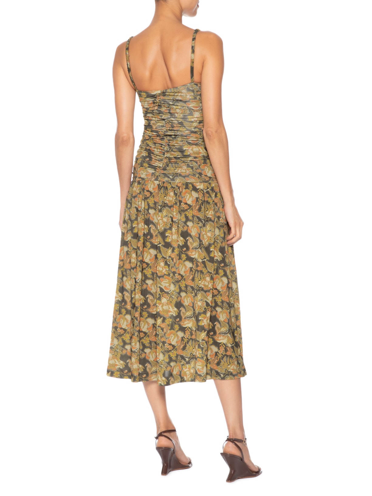 Vestido Marcella Artsy Florest Verde Bo.bô