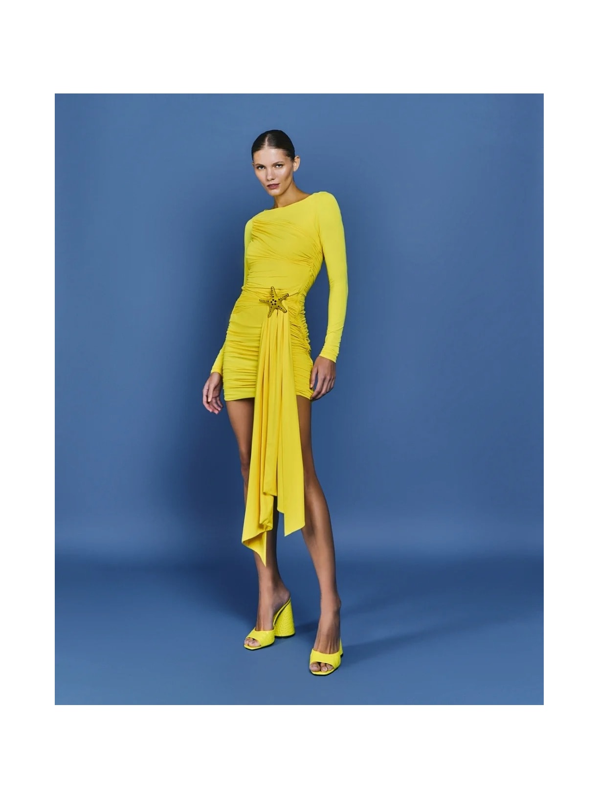 Vestido Mareh Asterias Amarelo Shop Ginger