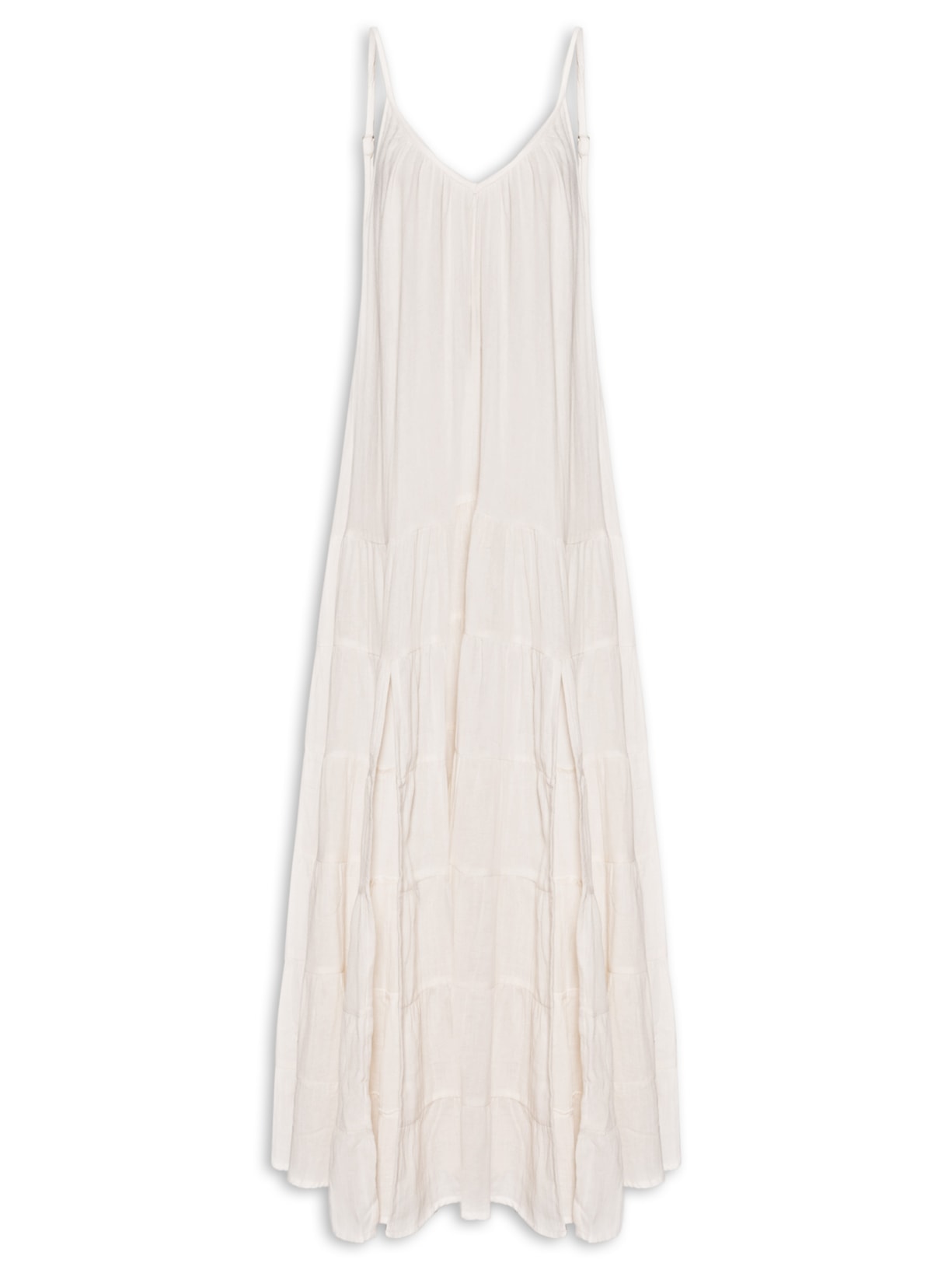 Vestido Marias Crinkle Branco Farm Praia