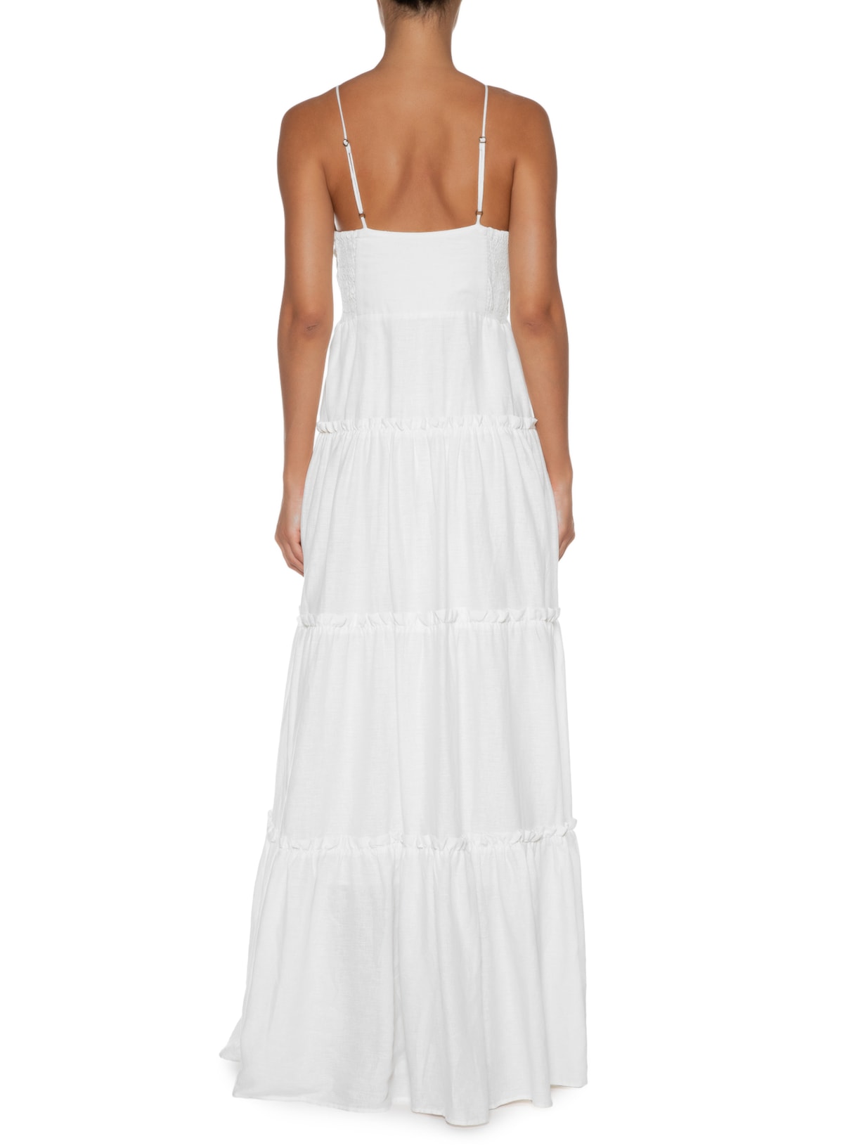 Vestido Marias Flor Off White Farm