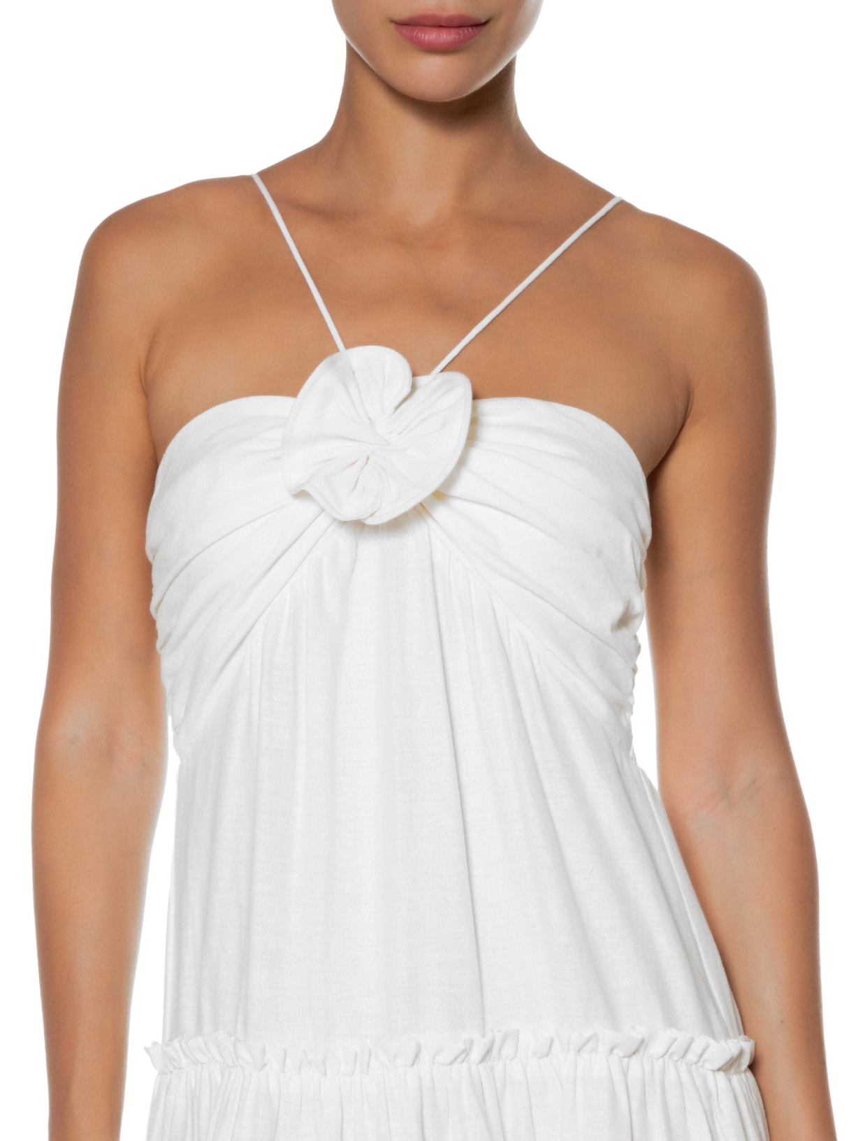 Vestido Marias Flor Off White Farm