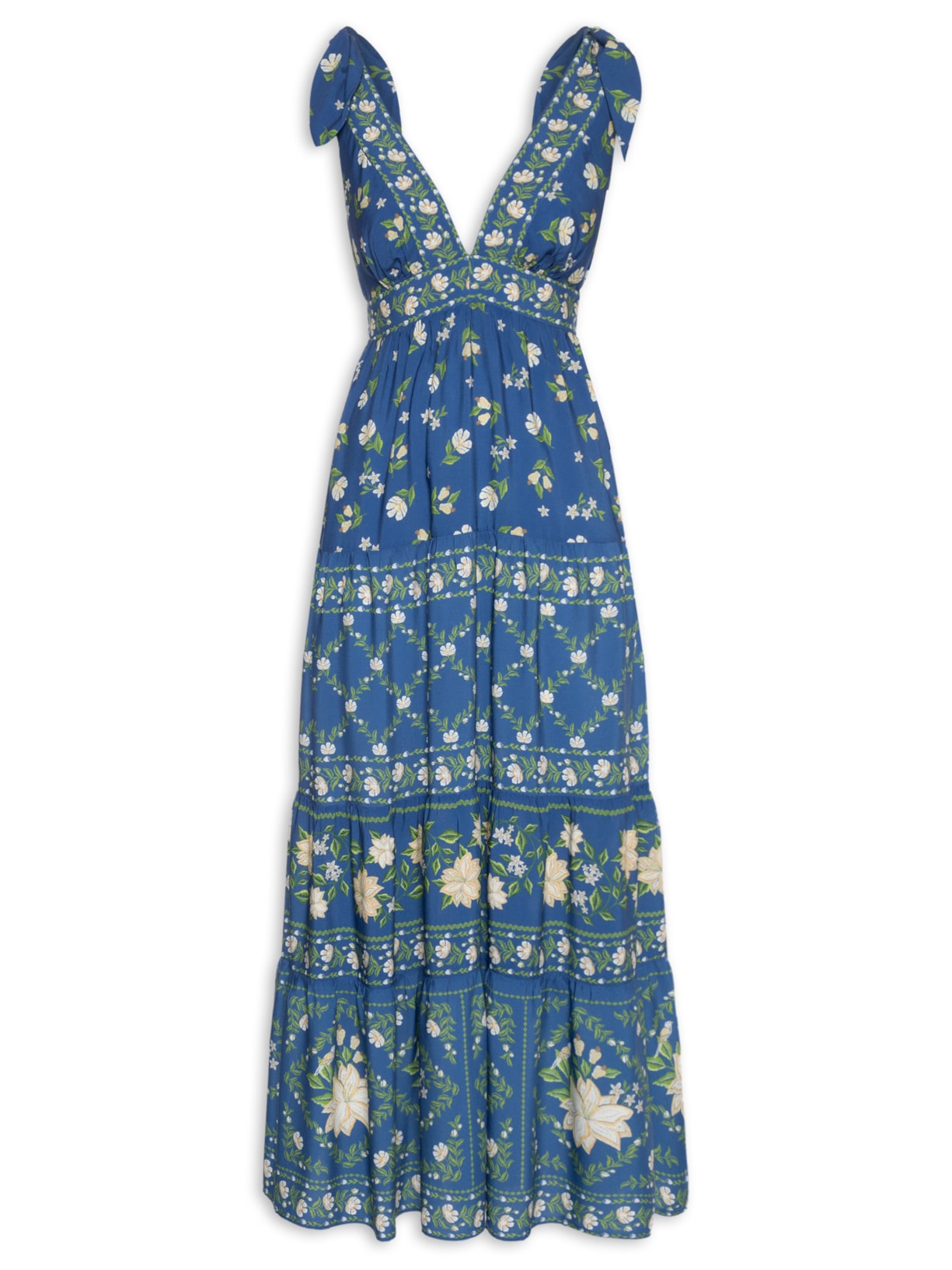 Vestido Marias Jardim de Azaleas – Azul Farm