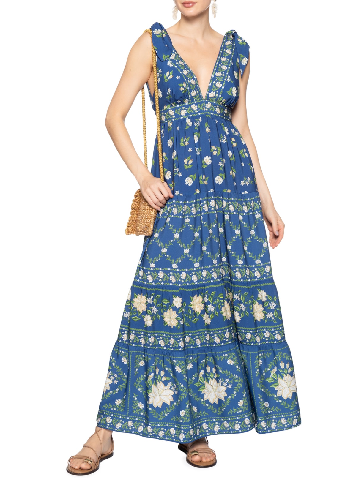 Vestido Marias Jardim de Azaleas – Azul Farm