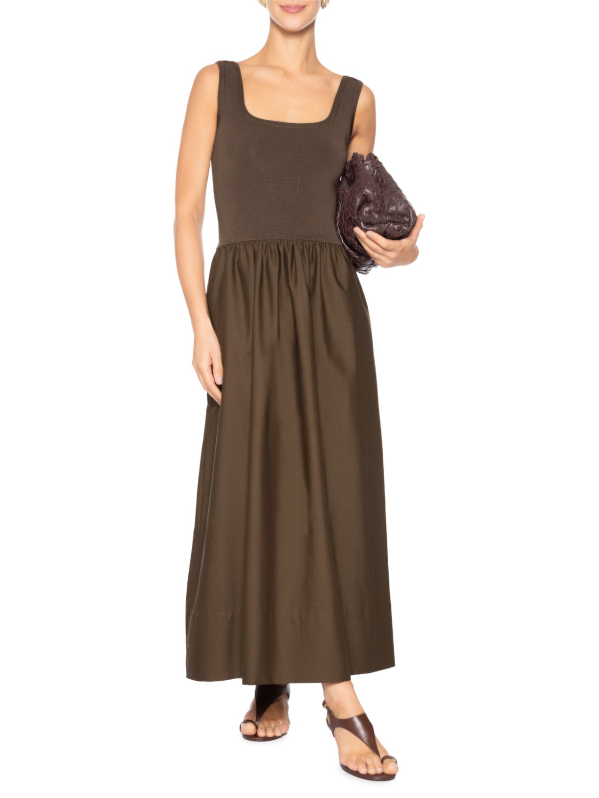 Vestido Marieta Marrom Carol Bassi + Maria Rudge