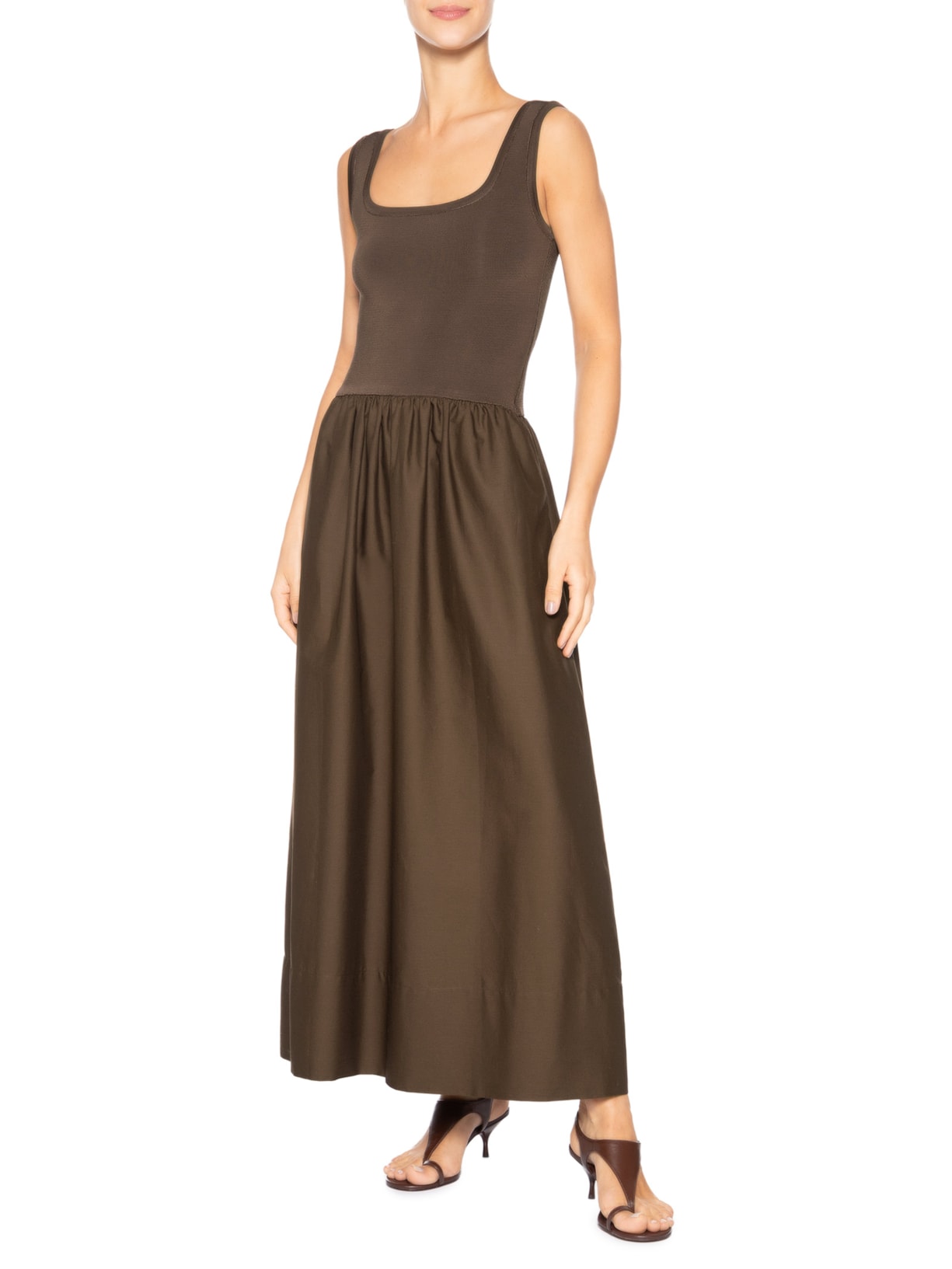 Vestido Marieta Marrom Carol Bassi + Maria Rudge