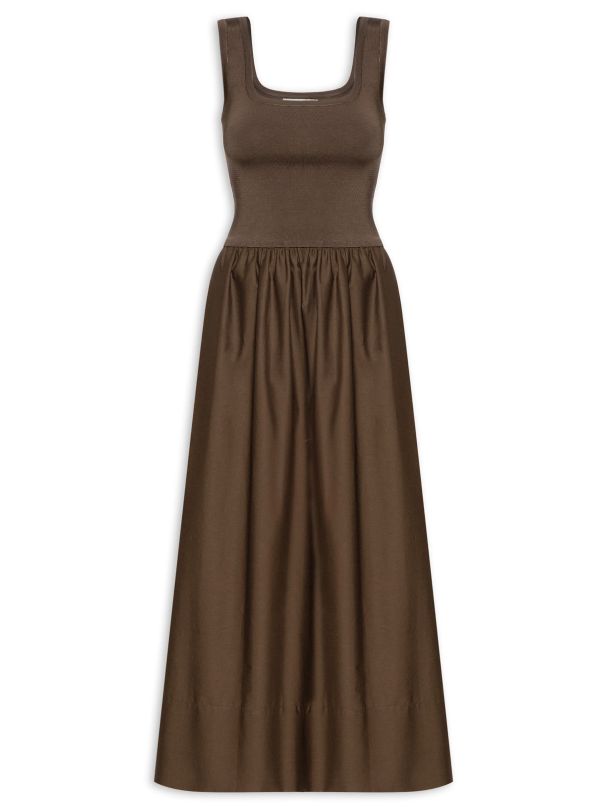 Vestido Marieta Marrom Carol Bassi + Maria Rudge