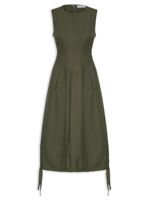 Vestido Marley Dress In Tech Cotton - Verde