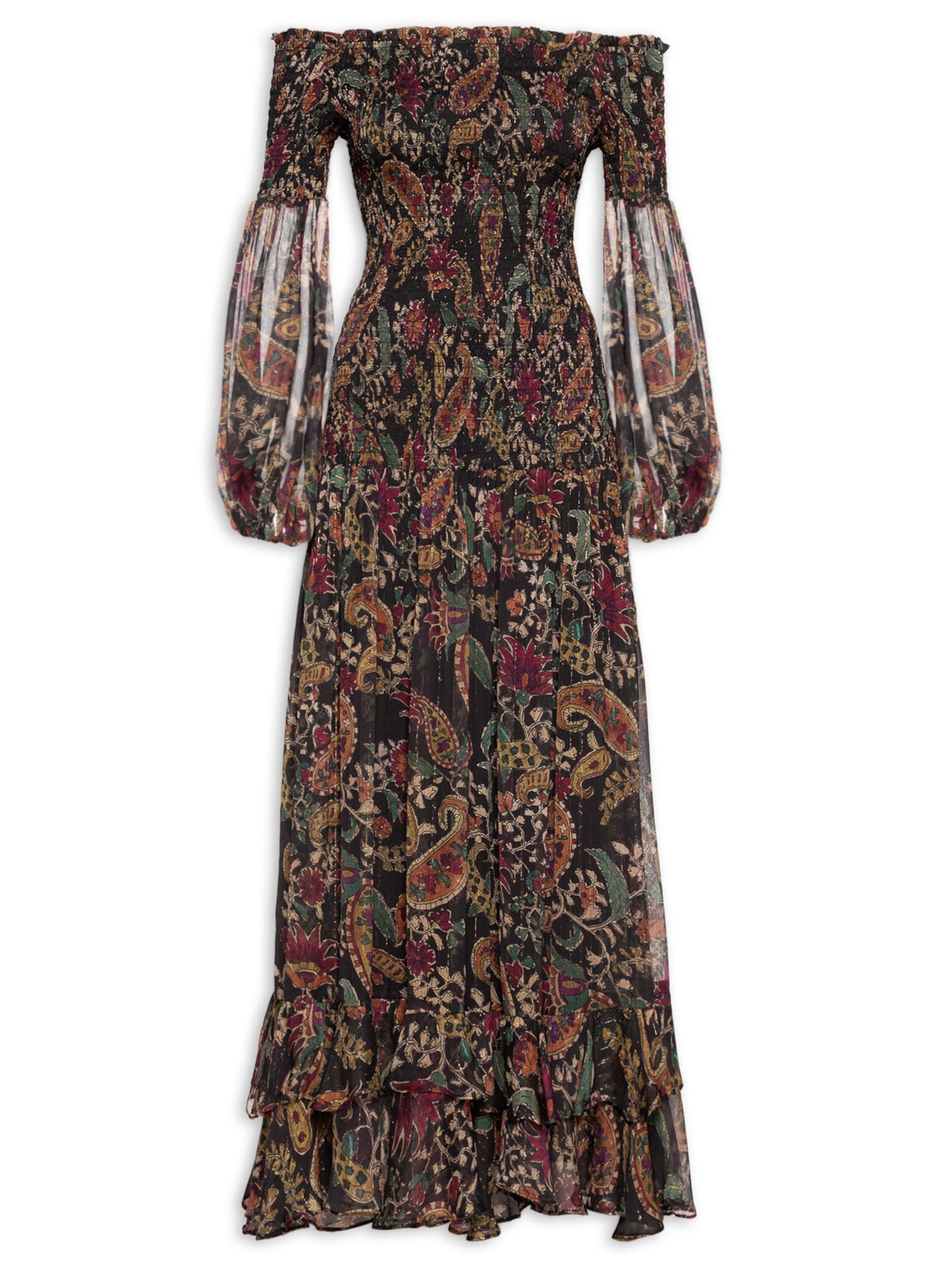 Vestido Marriane Midi – Preto Bo.bô