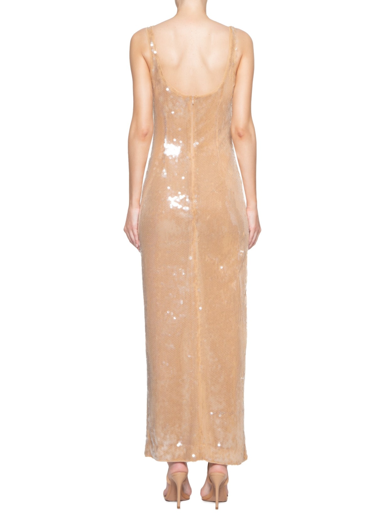 Vestido Maxi Le Sable Bege Staud