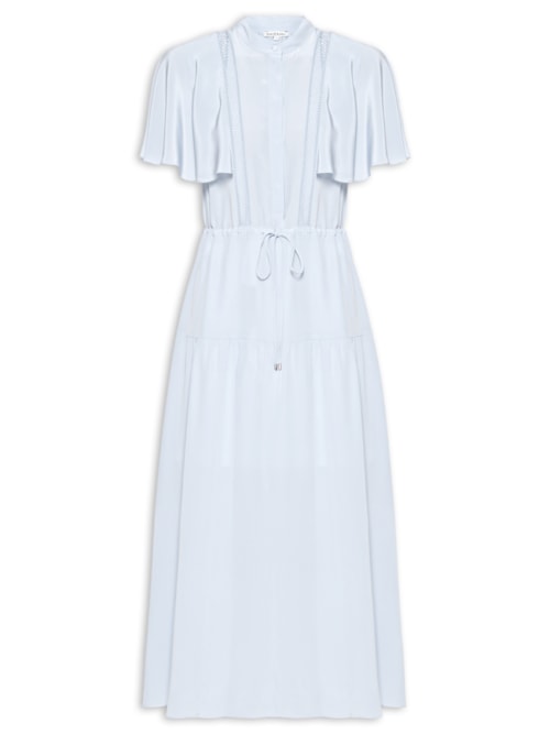 Vestido Maxine Seda - Azul