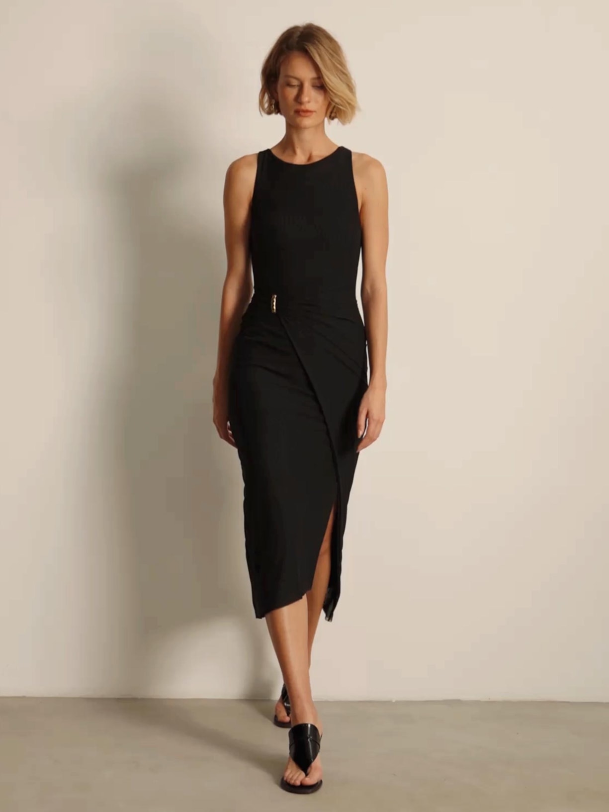 Vestido Md Catalina Det Preto Vix