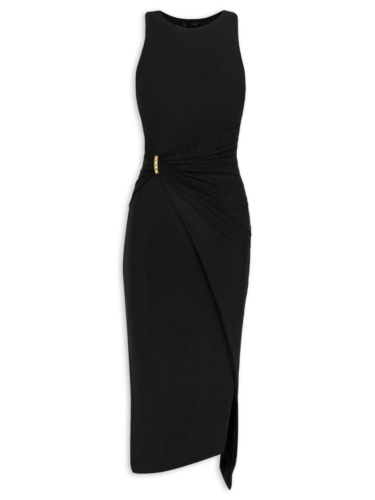 Vestido Md Catalina Det - Preto