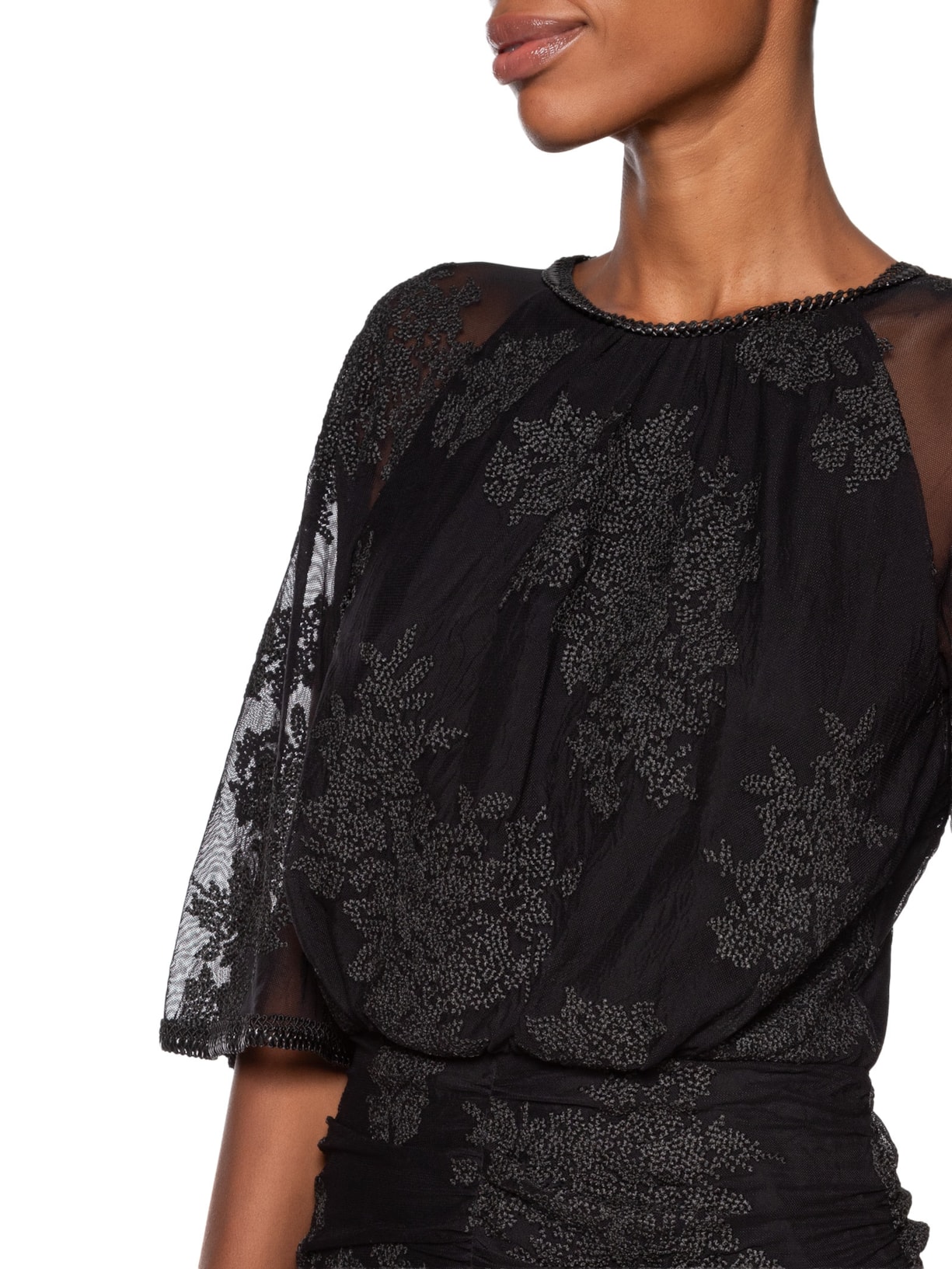 Vestido Melody I26 Preto Mixed